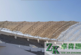 体育看台膜结构—山西潞城体育场膜结构工程