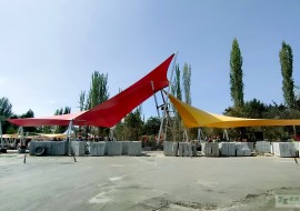 新疆喀什市政亮化工程之张拉膜景观工程