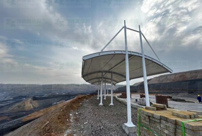 山西省朔州市平鲁区上窑煤矿膜结构观景台竣工