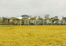 江西省吉安市滨江生态公园遮阳膜结构工程竣工